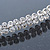 Bridal/ Wedding/ Prom Rhodium Plated Clear Crystal 2 Row Tiara Headband - view 4