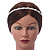 Bridal/ Wedding/ Prom Rhodium Plated Simulated Pearls, Crystal Leaves Tiara Headband - view 2