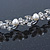 Bridal/ Wedding/ Prom Rhodium Plated Simulated Pearls, Crystal Leaves Tiara Headband - view 4