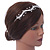 Bridal/ Wedding/ Prom Rhodium Plated Clear Crystal Wavy Tiara Headband - view 3