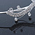 Bridal/ Wedding/ Prom Rhodium Plated Clear Crystal Wavy Tiara Headband - view 5