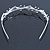 Bridal/ Wedding/ Prom Rhodium Plated Clear Crystal Wavy Tiara Headband - view 8