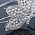 Bridal/ Wedding/ Prom Rhodium Plated White Faux Pearl, Crystal Butterfly Tiara Headband - view 4