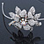 Vintage Inspired Bridal/ Wedding/ Prom Silver Tone Austrian Crystal Flower Tiara Headband - view 4