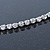 Bridal/ Wedding/ Prom Rhodium Plated Clear Crystal Single Row Tiara Headband - view 4