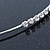 Bridal/ Wedding/ Prom Rhodium Plated Clear Crystal Single Row Tiara Headband - view 7