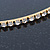 Bridal/ Wedding/ Prom Gold Plated Clear Crystal Single Row Tiara Headband - view 4