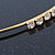 Bridal/ Wedding/ Prom Gold Plated Clear Crystal Single Row Tiara Headband - view 5