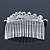 Bridal/ Wedding/ Prom/ Party Rhodium Plated Austrian Crystal Flower & Simulated Pearl Hair Comb/ Tiara - 9cm - view 4