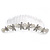 Bridal/ Wedding/ Prom/ Party Rhodium Plated Austrian Crystal Butterfly & Simulated Pearl Hair Comb/ Tiara - 10cm - view 7