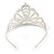 Statement Bridal/ Wedding/ Prom Rhodium Plated Austrian Crystal Tiara - view 7