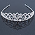 Statement Bridal/ Wedding/ Prom Rhodium Plated Austrian Crystal Tiara - view 2