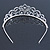 Statement Bridal/ Wedding/ Prom Rhodium Plated Austrian Crystal Tiara - view 8
