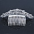 Bridal/ Wedding/ Prom/ Party Rhodium Plated Swarovski Crystal Hair Comb/ Tiara - 12.5cm - view 4