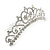 Bridal/ Wedding/ Prom/ Party Rhodium Plated Swarovski Crystal Hair Comb/ Tiara - 12.5cm - view 8