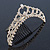 Bridal/ Wedding/ Prom/ Party Gold Plated Swarovski Crystal Hair Comb/ Tiara - 12cm - view 5