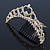 Bridal/ Wedding/ Prom/ Party Gold Plated Swarovski Crystal Hair Comb/ Tiara - 12cm - view 3