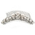 Bridal/ Wedding/ Prom/ Party Rhodium Plated Austrian Crystal & Simulated Glass Pearl Hair Comb Tiara - 10.5cm - view 2