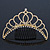 Bridal/ Wedding/ Prom/ Party Gold Plated Swarovski Crystal Hair Comb/ Tiara - 12cm