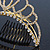 Bridal/ Wedding/ Prom/ Party Gold Plated Swarovski Crystal Hair Comb/ Tiara - 12cm - view 7