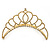 Bridal/ Wedding/ Prom/ Party Gold Plated Swarovski Crystal Hair Comb/ Tiara - 12cm - view 6