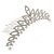 Bridal/ Wedding/ Prom/ Party Rhodium Plated  Swarovski Crystal Hair Comb Tiara - 11cm - view 8