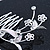 Bridal/ Wedding/ Prom/ Party Rhodium Plated Clear Swarovski Crystal Floral Hair Comb - 85mm - view 5