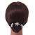 Bridal/ Wedding/ Prom/ Party Set Of 6 Rhodium Plated Crystal Daisy Flower Hair Pins - view 4