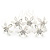Bridal/ Wedding/ Prom/ Party Set Of 6 Rhodium Plated Crystal Daisy Flower Hair Pins - view 9