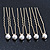 Bridal/ Wedding/ Prom/ Party Set Of 6 Gold Plated Crystal Simulated Pearl Hair Pins - view 7