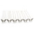 Bridal/ Wedding/ Prom/ Party Set Of 6 Rhodium Plated Crystal 'Butterfly'  Hair Pins - view 7