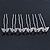 Bridal/ Wedding/ Prom/ Party Set Of 6 Rhodium Plated Crystal 'Butterfly'  Hair Pins