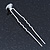 Bridal/ Wedding/ Prom/ Party Set Of 6 Rhodium Plated Crystal Bead Hair Pins - view 7