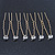 Bridal/ Wedding/ Prom/ Party Set Of 6 Gold Plated Crystal Bead Hair Pins