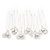 Bridal/ Wedding/ Prom/ Party Set Of 6 Rhodium Plated Crystal Lily Flower Hair Pins - view 3