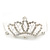 Fairy Princess Bridal/ Wedding/ Prom/ Party Rhodium Plated Swarovski Crystal Mini Hair Comb Tiara - 70mm - view 2