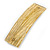 Gold Glittering Acrylic Barrette Hair Clip Grip - 85mm Across - view 7