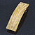 Gold Glittering Acrylic Barrette Hair Clip Grip - 85mm Across - view 13