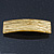 Gold Glittering Acrylic Barrette Hair Clip Grip - 85mm Across - view 5
