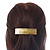 Gold Glittering Acrylic Barrette Hair Clip Grip - 85mm Across - view 2