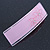 Light Pink Floral Plastic Barrette Hair Clip Grip - 10cm Across - view 3