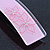 Light Pink Floral Plastic Barrette Hair Clip Grip - 10cm Across - view 7