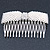 Bridal/ Wedding/ Prom/ Party Rhodium Plated Clear Crystal, Simulated Pearl 'Bow' Hair Comb - 90mm - view 7