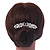 Bridal/ Wedding/ Prom/ Party Rhodium Plated Clear Crystal, Simulated Pearl 'Double Peacock' Hair Comb - 95mm - view 3