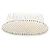Bridal/ Wedding/ Prom/ Party Rhodium Plated Clear Austrian Crystal, Light Cream Simulated Pearl 'Oval' Hair Comb - 90mm - view 2