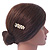 Bridal/ Wedding/ Prom/ Party Gold Plated Clear Crystal, Simulated Pearl 'Peacock' Hair Comb - 50mm - view 3