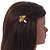 Citrine/ Topaz Coloured Austrian Crystal Bee Hair Beak Clip/ Concord Clip In Gold Tone - 40mm L - view 2