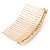 Bridal/ Wedding/ Prom/ Party Gold Plated AB Crystal, Light Cream Faux Pearl Hair Comb - 80mm - view 9