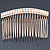 Bridal/ Wedding/ Prom/ Party Gold Plated AB Crystal, Light Cream Faux Pearl Hair Comb - 80mm - view 3