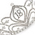 Bridal/ Wedding/ Prom Rhodium Plated Clear Crystal '18' Princess Classic Tiara - view 3